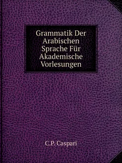 Grammatik Der Arabischen Sprache Für