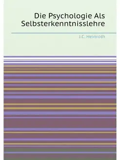 Die Psychologie Als Selbsterkenntniss