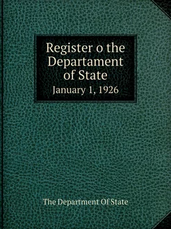 Register o the Departament of State