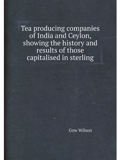 Tea producing companies of India and Ceylon, showing