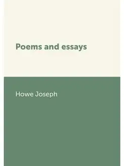 Poems and essays