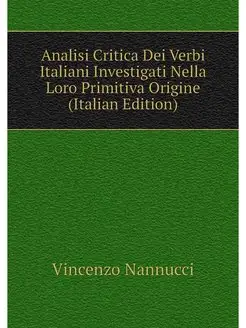 Analisi Critica Dei Verbi Italiani In