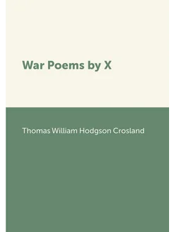 War Poems by X