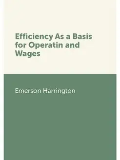 Efficiency As a Basis for Operatin an