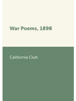 War Poems, 1898