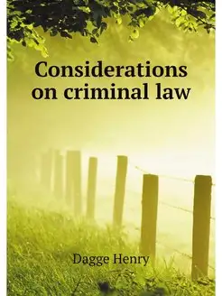 Considerations on criminal law