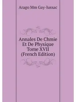 Annales De Chmie Et De Physique Tome