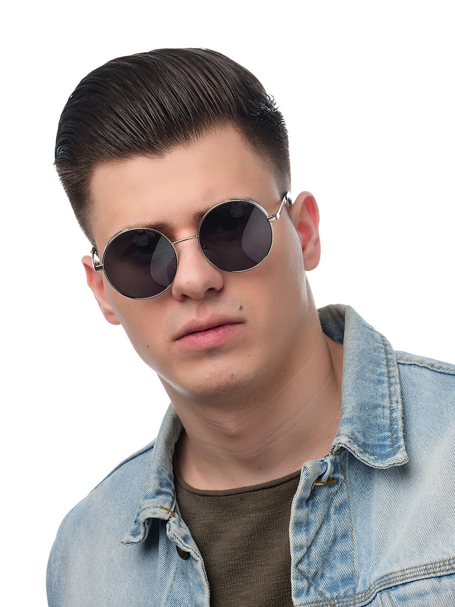 Солнцезащитные очки мужские для круглого лица фото