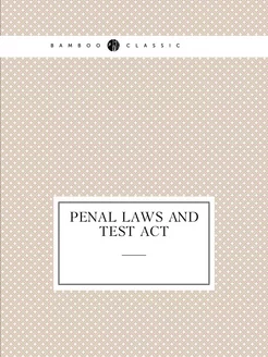 Penal Laws and Test Act