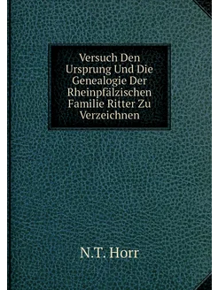 Versuch Den Ursprung Und Die Genealogie Der Rheinpfä