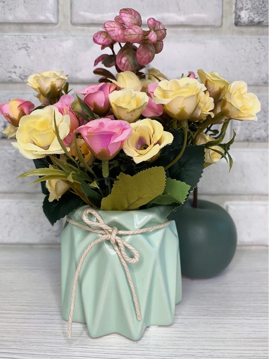 Искусственные цветы декор для дома купить доставка цветов братск крокус