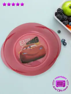 Миска Тарелка пластиковая для СВЧ Тачки Cars Disney