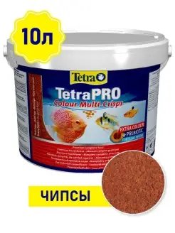 Корм для рыб TetraPRO Colour Multi-Crisps 10 л (чипсы)