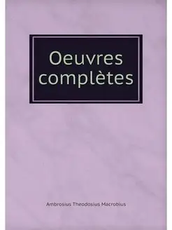 Oeuvres completes