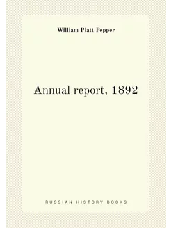 Annual report, 1892