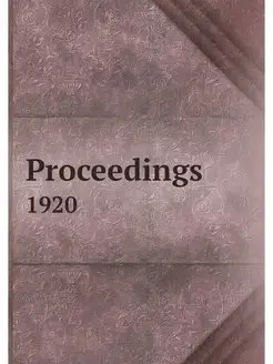 Proceedings. 1920