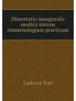 Dissertatio inauguralis medica sistens emmenologiam