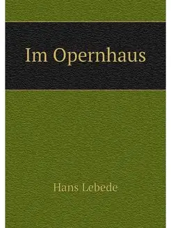 Im Opernhaus