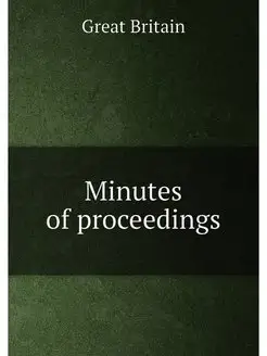 Minutes of proceedings