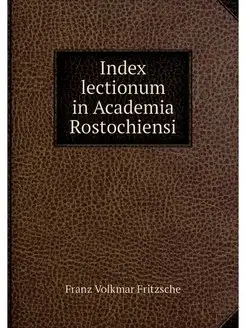 Index lectionum in Academia Rostochiensi