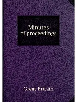 Minutes of proceedings