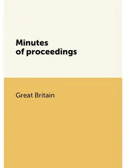 Minutes of proceedings