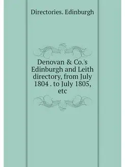 Denovan & Co.'s Edinburgh and Leith d