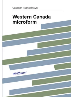 Western Canada microform