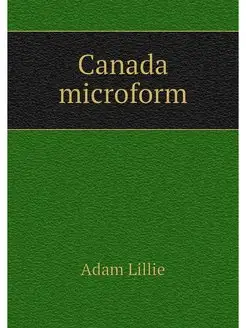 Canada microform