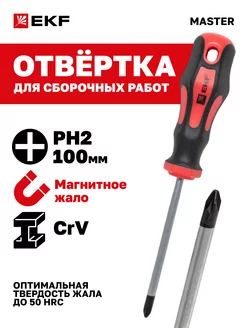 Отвертка Master PH2x100 мм