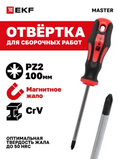 Отвертка Master PZ2x100 мм