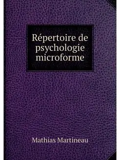 Répertoire de psychologie microforme