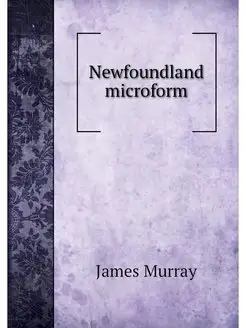 Newfoundland microform