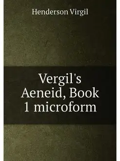 Vergil's Aeneid, Book 1 microform