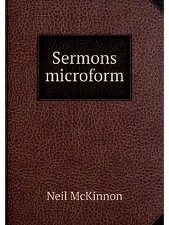 Sermons microform