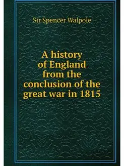 A history of England from the conclus