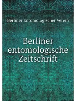 Berliner entomologische Zeitschrift