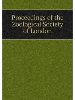 Proceedings of the Zoological Society