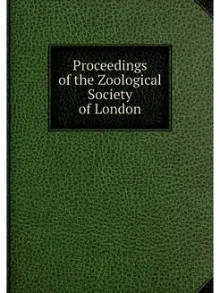 Proceedings of the Zoological Society