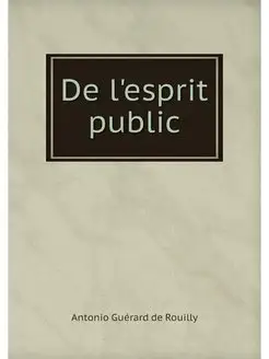 De l'esprit public