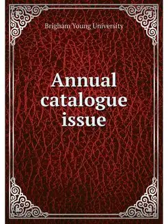 Annual catalogue issue