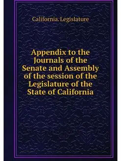 Appendix to the Journals of the Senat