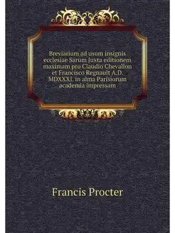 Breviarium ad usum insignis ecclesiae