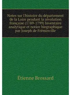 Notes sur l'histoire du departement d