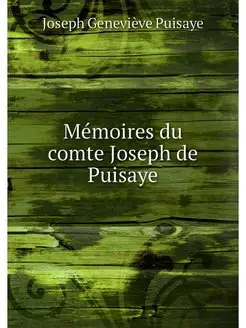 Memoires du comte Joseph de Puisaye