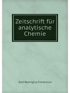 Zeitschrift fur analytische Chemie