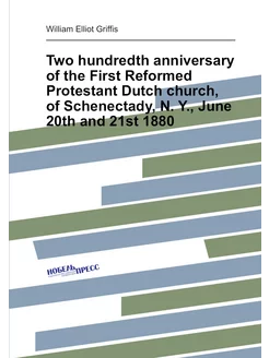 Two hundredth anniversary of the First Reformed Prot