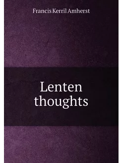 Lenten thoughts