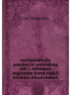 mathematische annalen in verbindung m