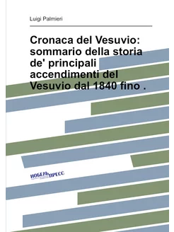 Cronaca del Vesuvio sommario della storia de' princ